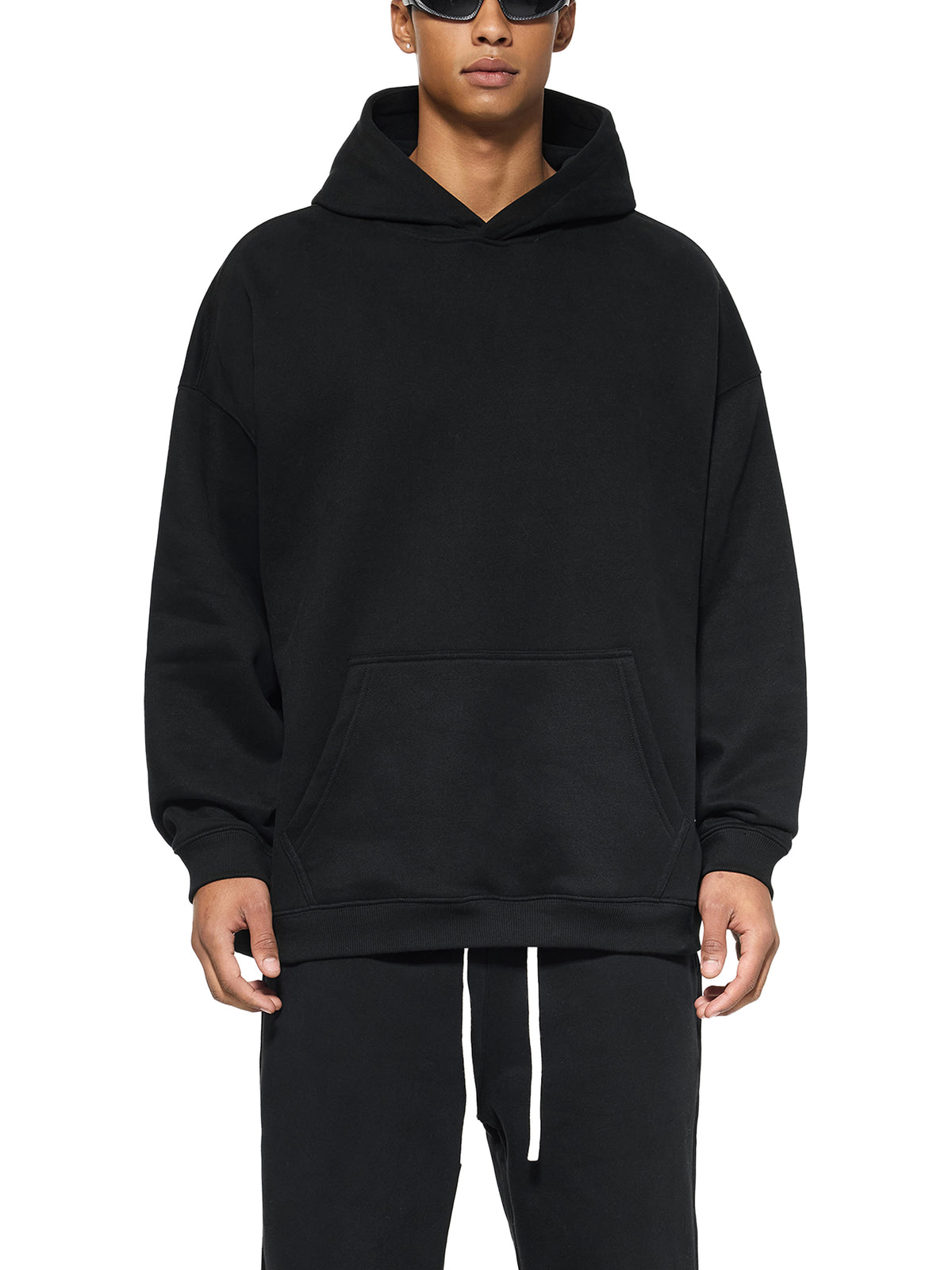 POSITIVITY BREEDS HAPPINESS Oversize Fleeced Hoodie