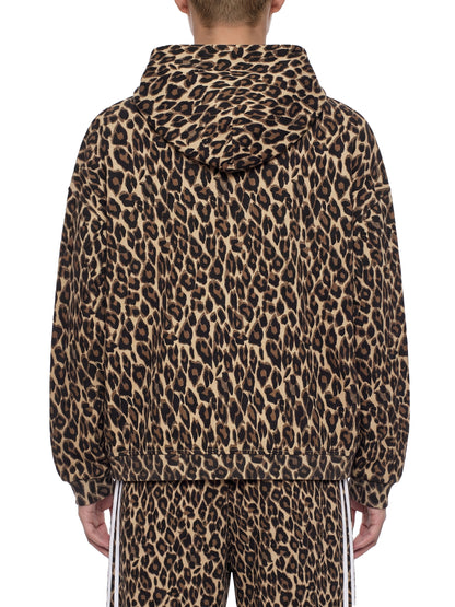 Unisex Leopard Full Zip Hoodie