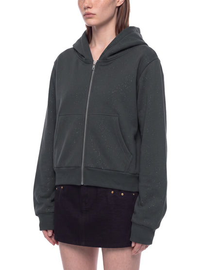 Women's Sparkles Fleece Full Zip Hoodie
