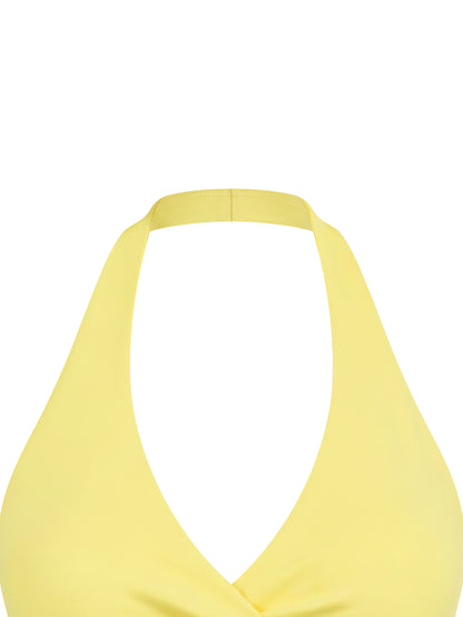 Women’s Ruched Halter Yoga Tank Top